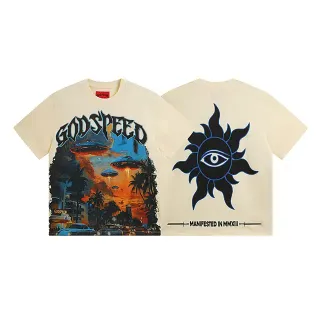 Godspeed Graphic Print Cream T-Shirt