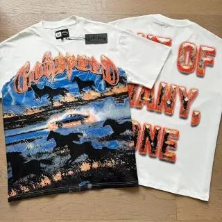 Godspeed Graphic-Print Oversized Double-Sided T-Shirt