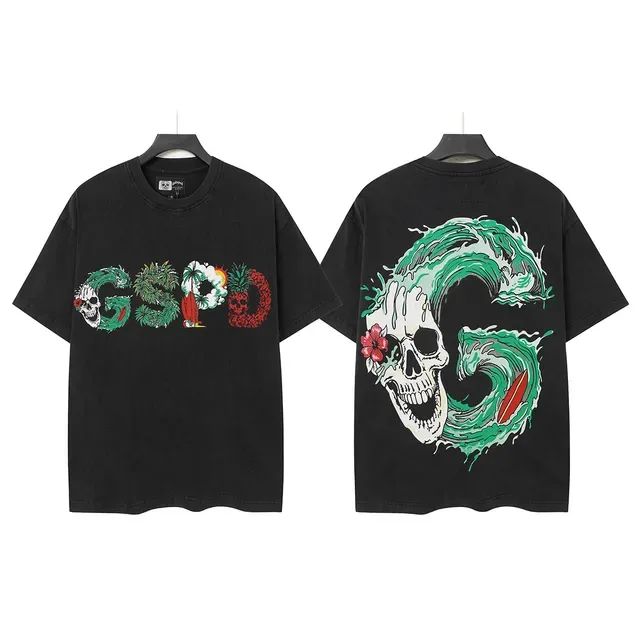 T-shirt oversize Godspeed GSPD graphique vagues 2