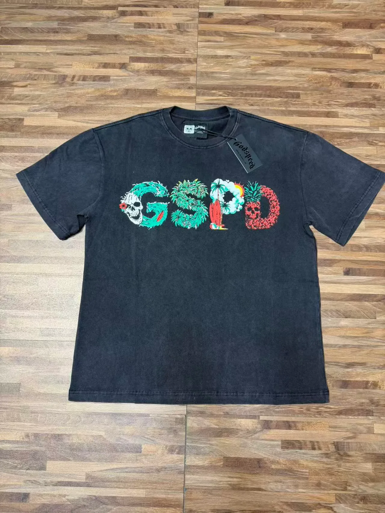 T-shirt oversize Godspeed GSPD graphique vagues 5