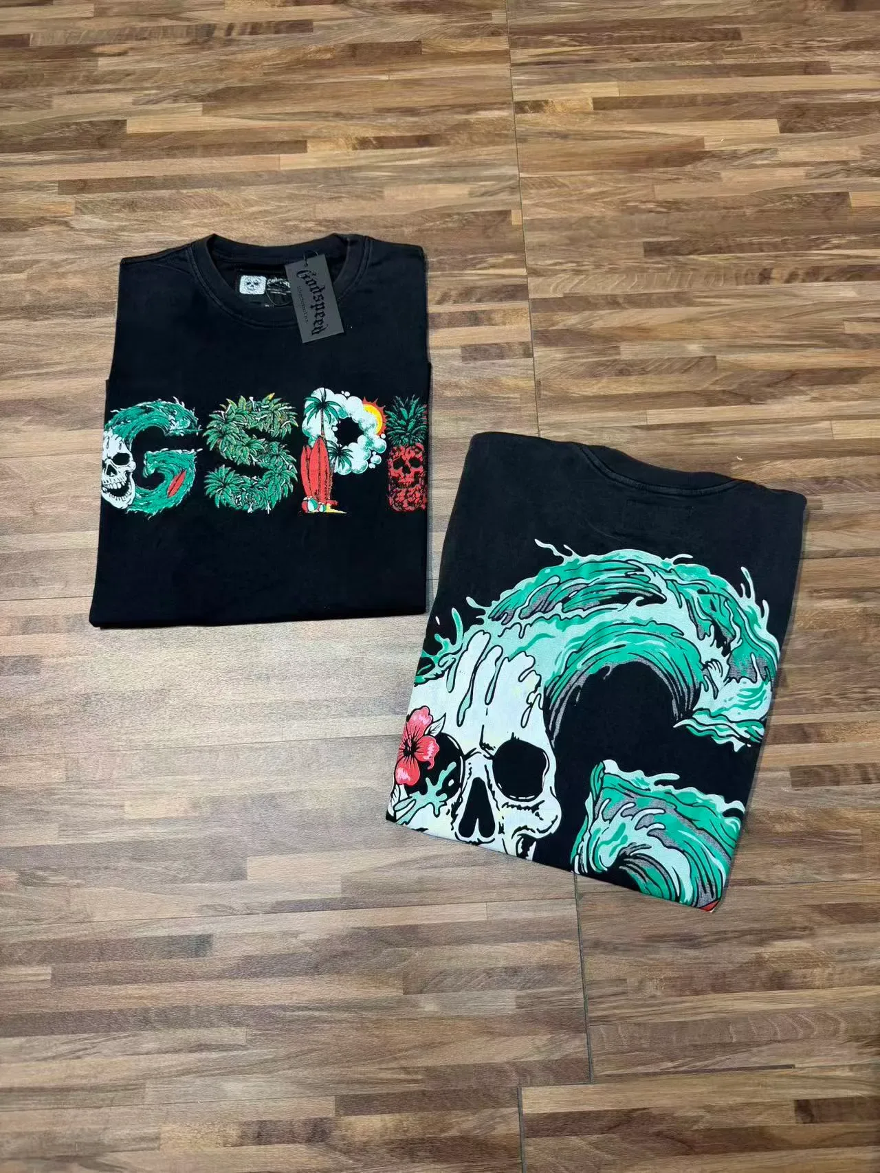 T-shirt oversize Godspeed GSPD graphique vagues 7