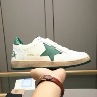 Golden Goose Ball Star Off-White and Green tênis lifestyle