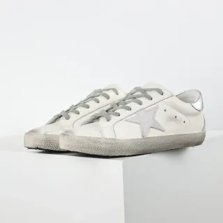 Golden Goose Super-Star Off-White Couro desgastado Tênis lifestyle