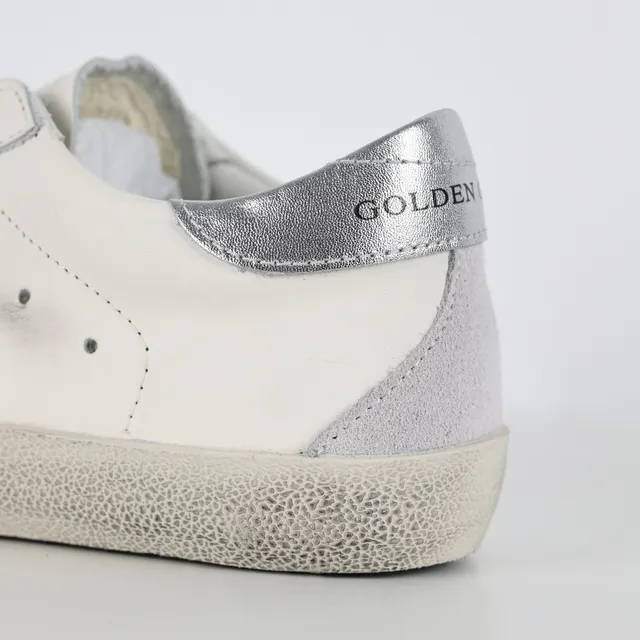 Golden Goose Super-Star Off-White ডিস্ট্রেসড চামড়া লাইফস্টাইল स्निकार্স 4