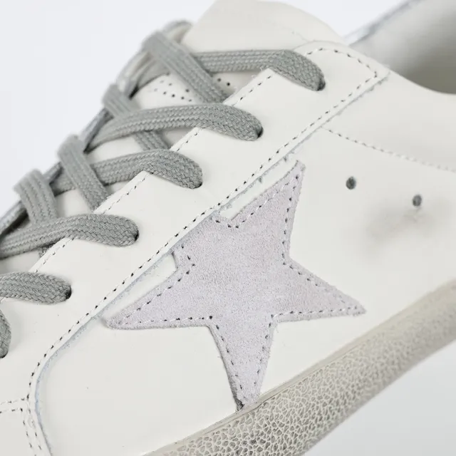 Golden Goose Super-Star Off-White ডিস্ট্রেসড চামড়া লাইফস্টাইল स्निकार্স 6