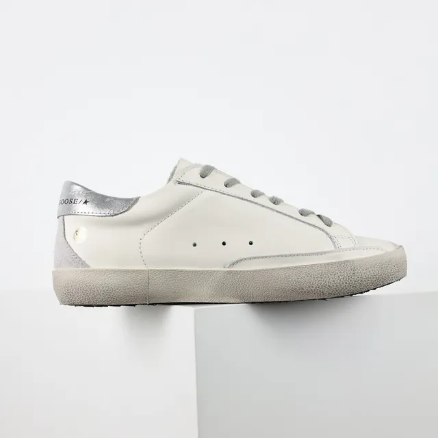 Golden Goose Super-Star Off-White ডিস্ট্রেসড চামড়া লাইফস্টাইল स्निकार্স 7