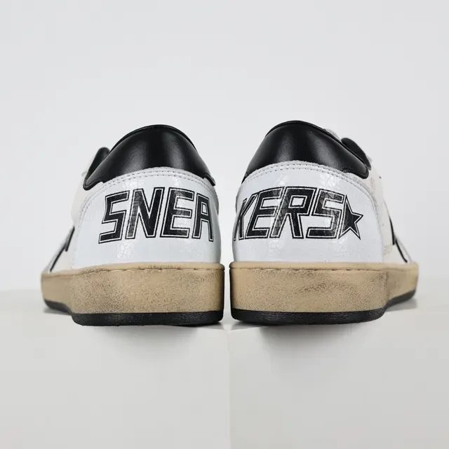 Golden Goose Super-Star حذاء رياضي أبيض أسود نجم نمط حياة 8