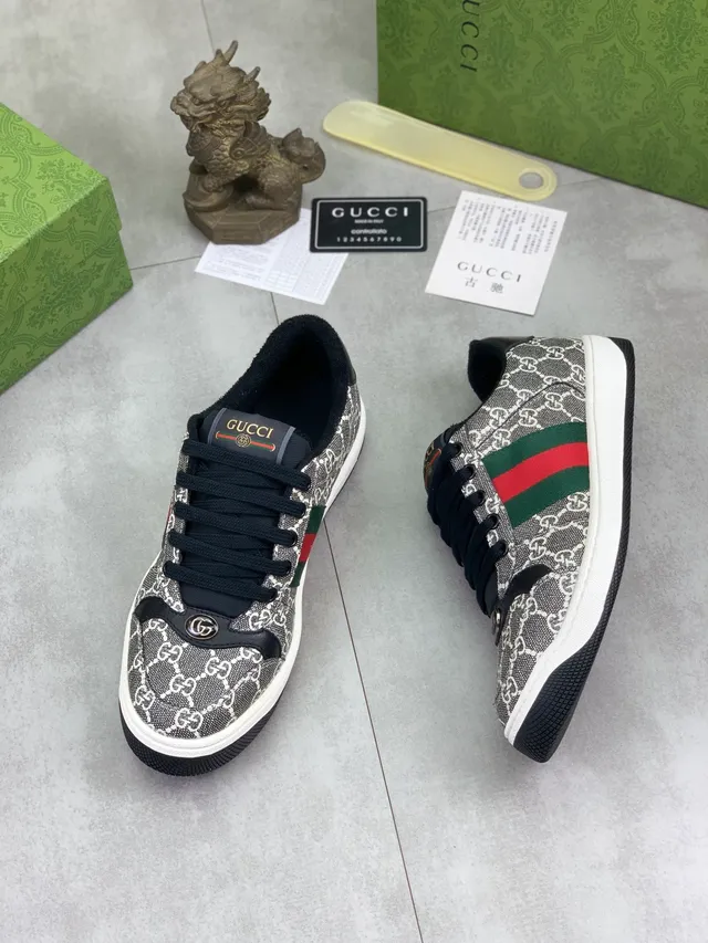 Gucci Ace GG Monogram Canvas Web Stripe Low-Top Lifestyle Sneakers 5