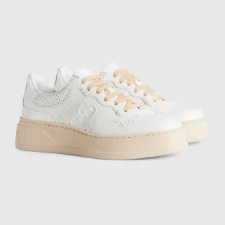 Gucci Ace Platform zapatillas lifestyle blancas y beige