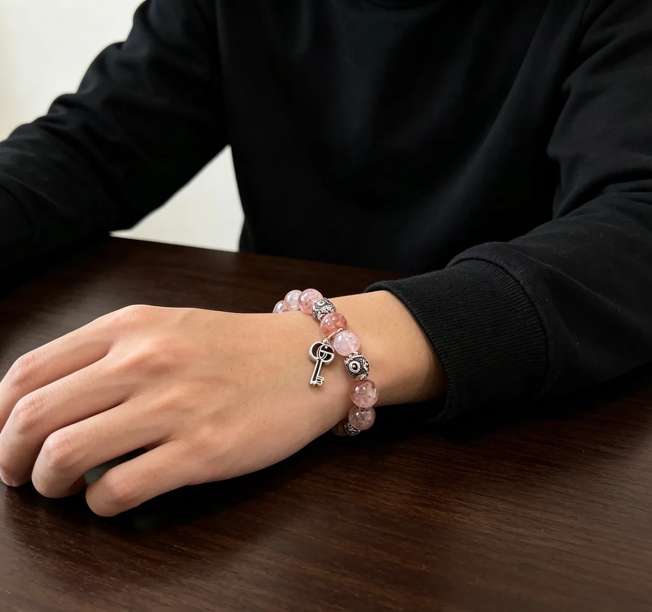 Gucci 米色银色串珠伸展手链 4