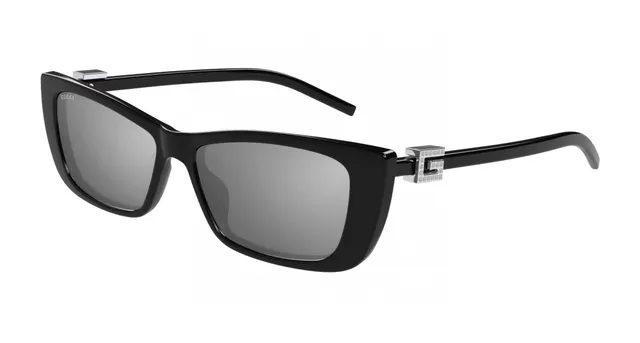 Gucci Brown Black Square Cat-Eye Tortoiseshell Acetate Sunglasses 7