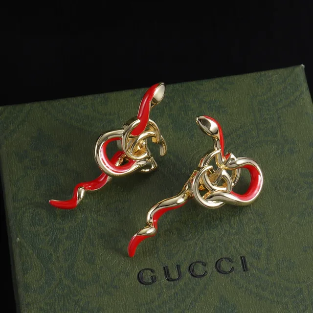 Gucci Dionysus ذهب أحمر نقش أفعى لمسة إيمل قلادة 8