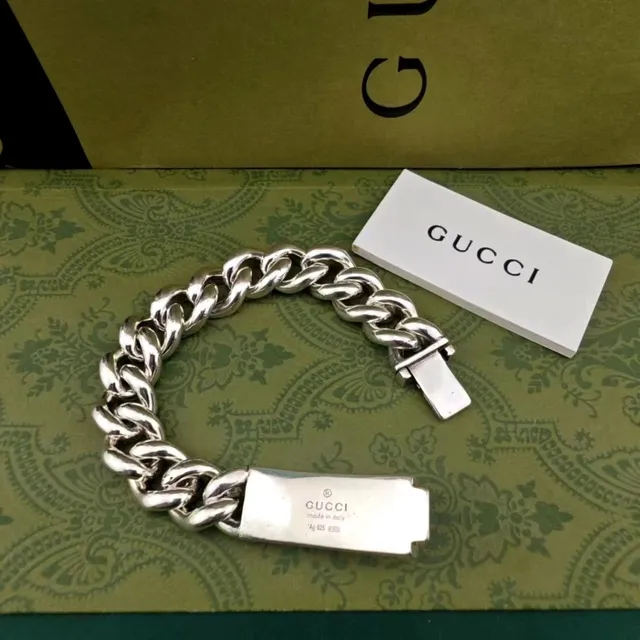 Gucci سوار زهوري انفجار شمسي توركواز كابوشون فضة 2