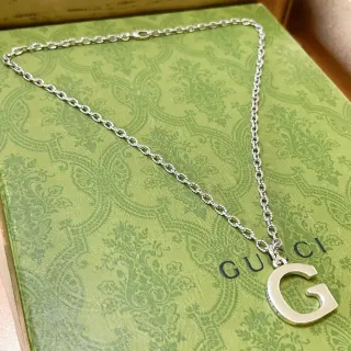 Gucci G-Logo Collier Chaîne Argentée