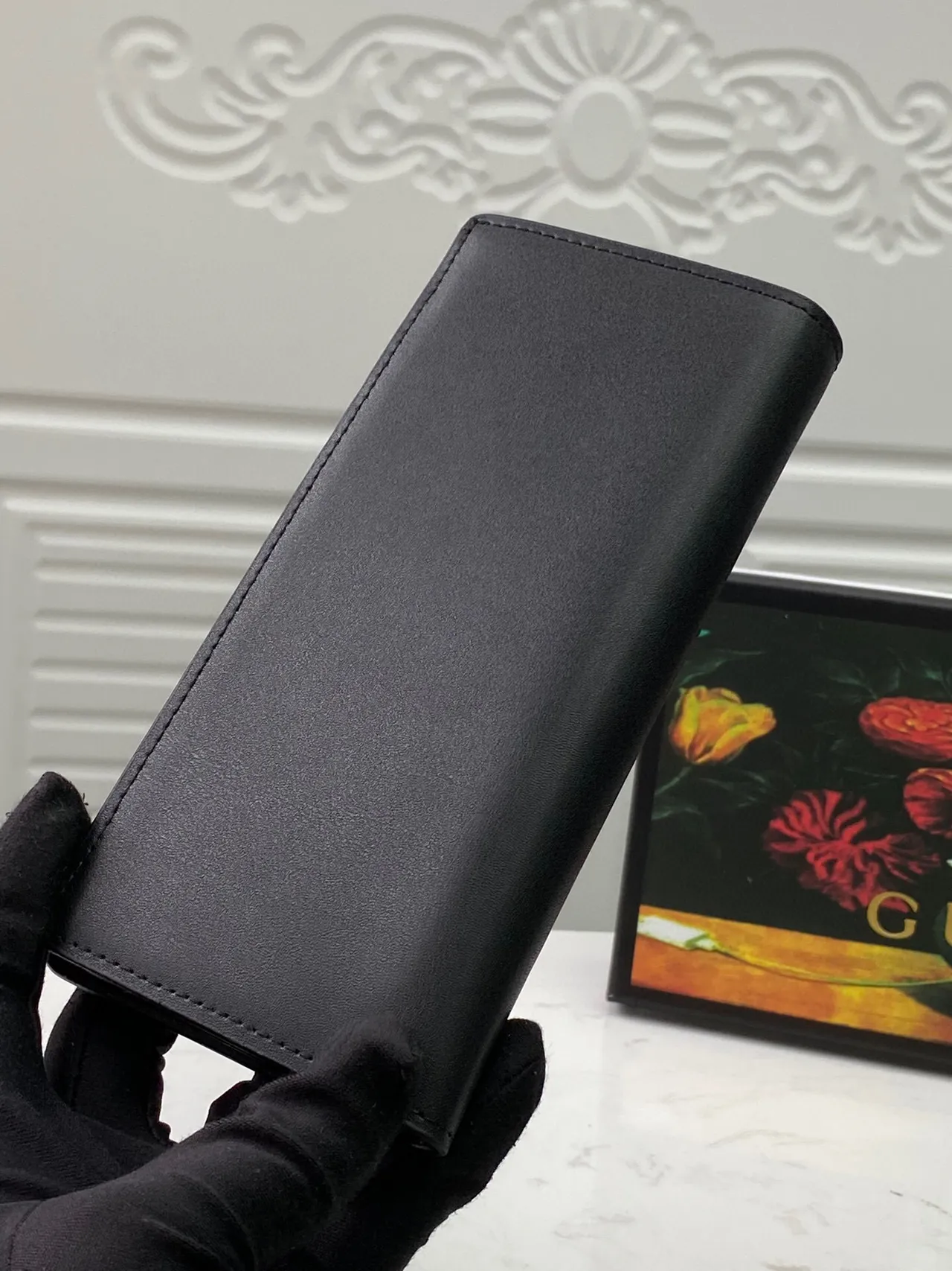 Gucci GG Marmont Black Leather Long Wallet 8