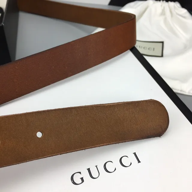 Gucci GG Marmont Brown Leather Belt 7