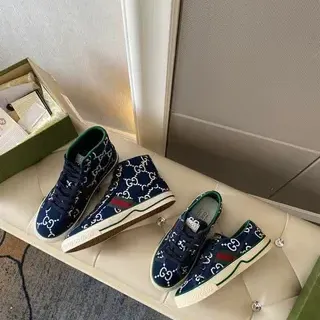 Gucci GG Marmont zapatilla azul marino blanco verde rojo zapatillas lifestyle
