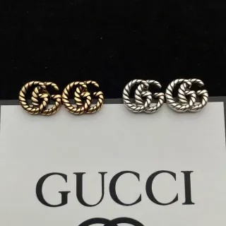 أقراط Gucci GG Marmont Twisted Rope Interlocking G Stud