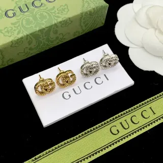 أقراط Gucci GG Marmont Twisted Rope Interlocking G Stud