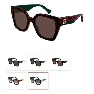 Gucci GG1300S ओवरसाइज टॉर्टॉइज़शेल एंड ग्रीन सनग्लासेस