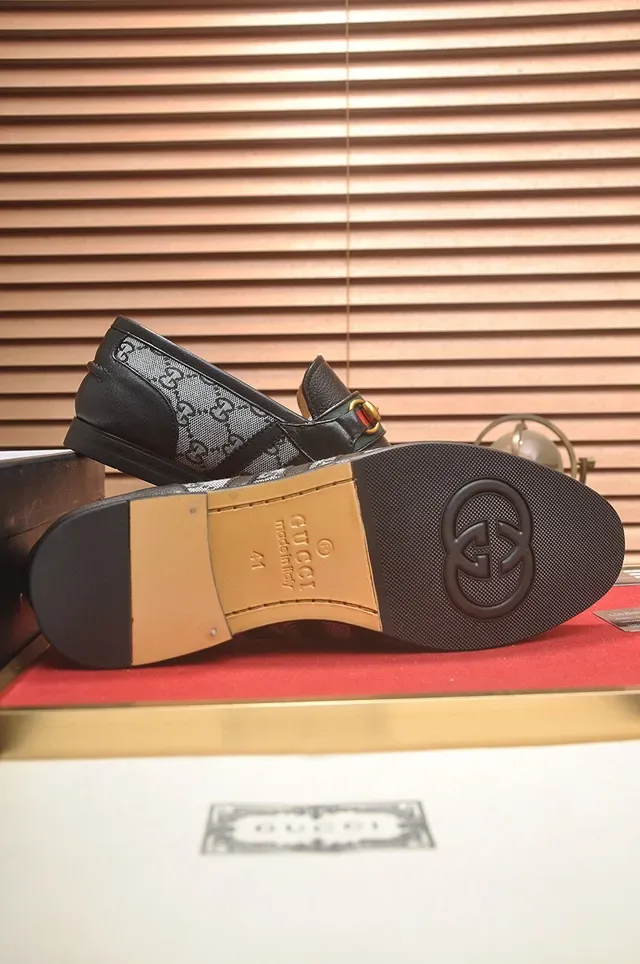 Gucci Horsebit 1955 Pretos e Cinza GG Monogram Mocassins 7