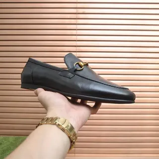 Gucci Horsebit 1955 Black Leather Horsebit Buckle Loafer