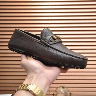 Gucci Horsebit 1955 বাদামি পেবল লেদার লুফার