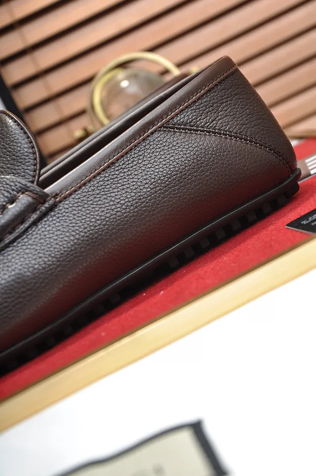 Gucci Horsebit 1955 Brown Pebbled Leather Loafer 2