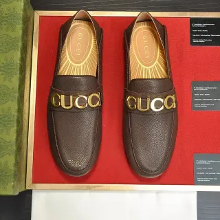 Gucci Horsebit 1955 Mocasines Marrón Cuero Granulado
