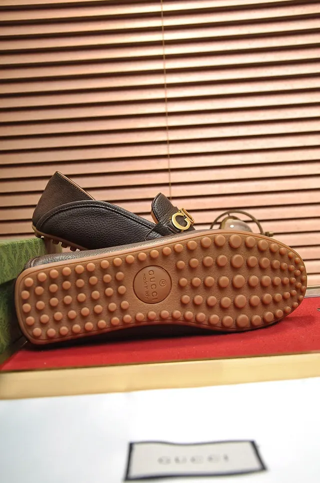Gucci Horsebit 1955 Mocassins Marron Cuir Grainé 2