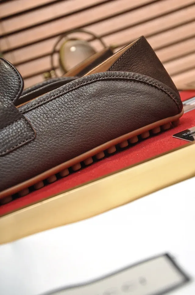 Gucci Horsebit 1955 Mocassins Marron Cuir Grainé 3