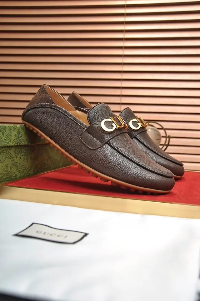 Gucci Horsebit 1955 Mocassins Marron Cuir Grainé 6