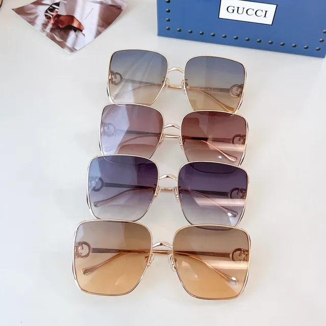 Gucci Horsebit 1955 Rectangular Gradient Lens Sunglasses 4