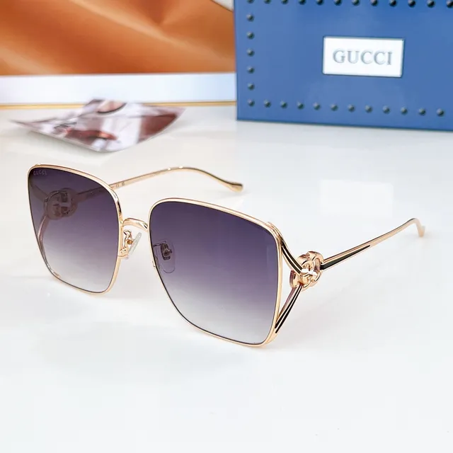 Gucci Horsebit 1955 Rectangular Gradient Lens Sunglasses 7