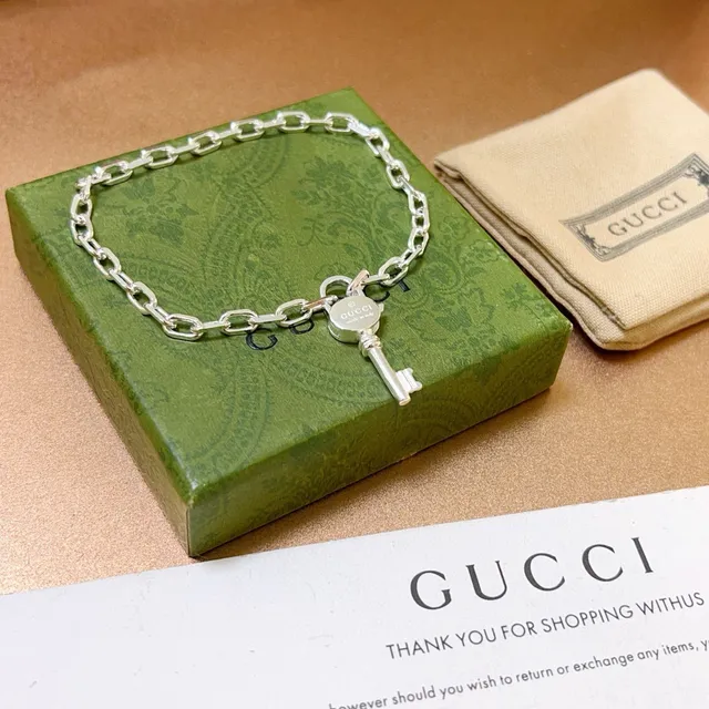 Gucci 钥匙主题 银色链节手链 2