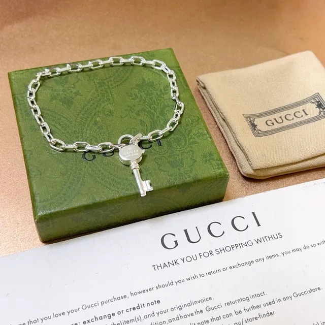 Gucci 钥匙主题 银色链节手链 6