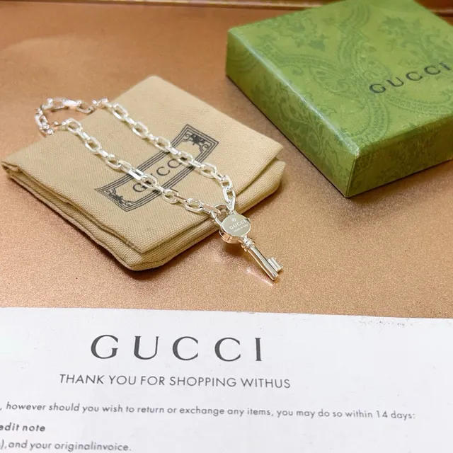 Gucci 钥匙主题 银色链节手链 7
