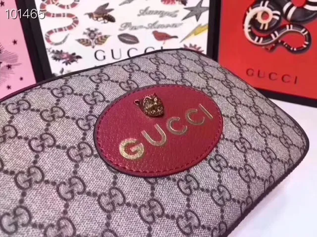 Gucci Ophidia বেইজ বার্গন্ডি GG Supreme ক্যানভাস চামড়া সজ্জা ক্রসবডি ব্যাগ 3