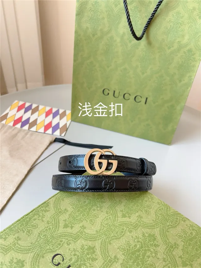 Gucci Ophidia Red Embossed GG Leather Belt 10