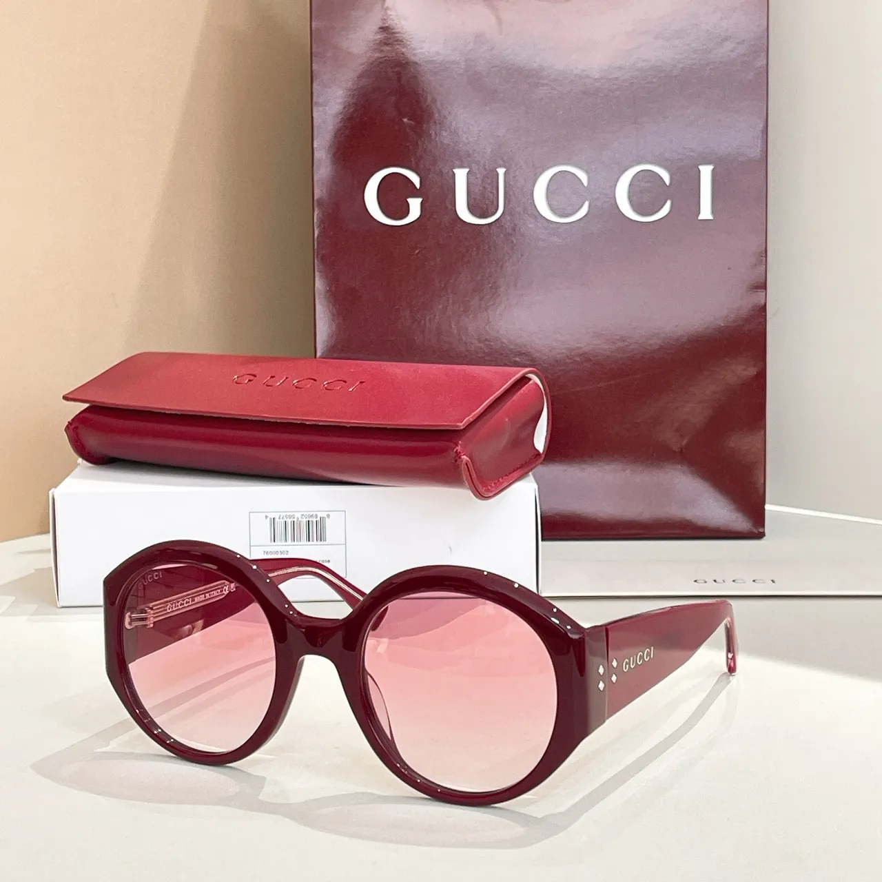 Gucci Oversized Round Black Sunglasses 3