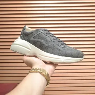 Gucci Rhyton Gray Monogram Chunky Sneakers