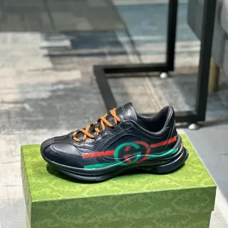 Gucci Screener Negro Naranja Rojo Verde Zapatillas Lifestyle