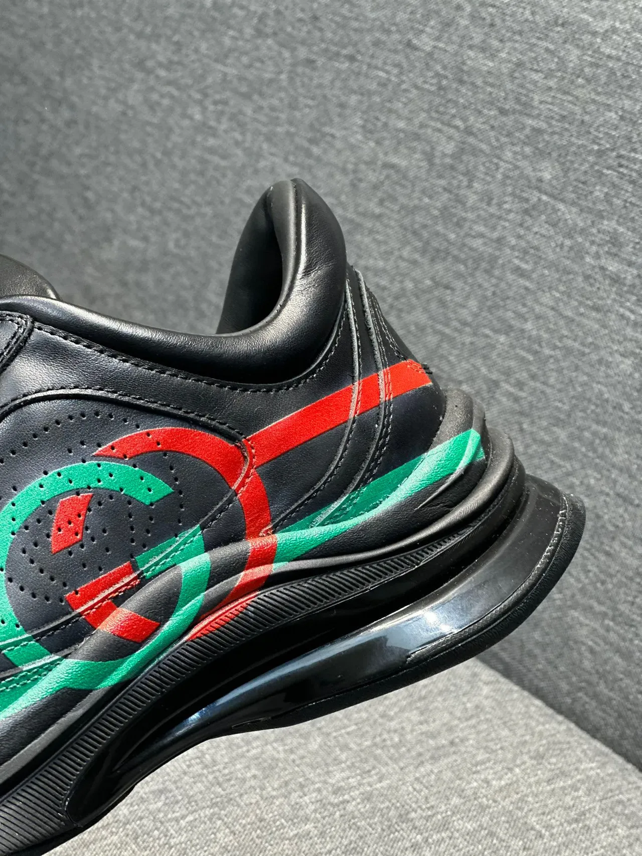 Gucci Screener Noir Orange Rouge Vert Sneakers Lifestyle 9