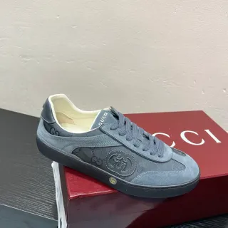 Gucci Screener Ante gris carbón y Monogram Canvas Zapatillas Lifestyle