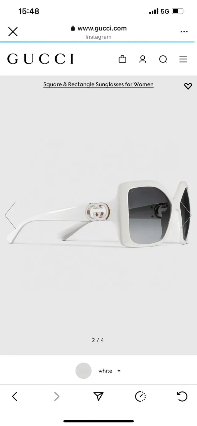 Gucci Square Frame Pink Brown Acetate Interlocking G Hardware Sunglasses 7