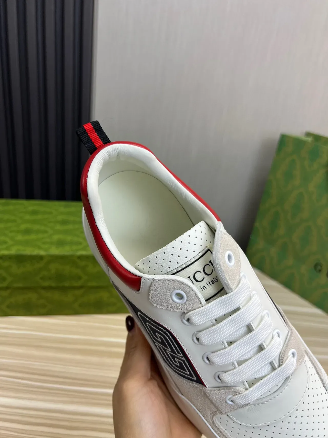 Gucci Tennis 1977 Blanc Beige Marine Rouge Sneakers Lifestyle 6
