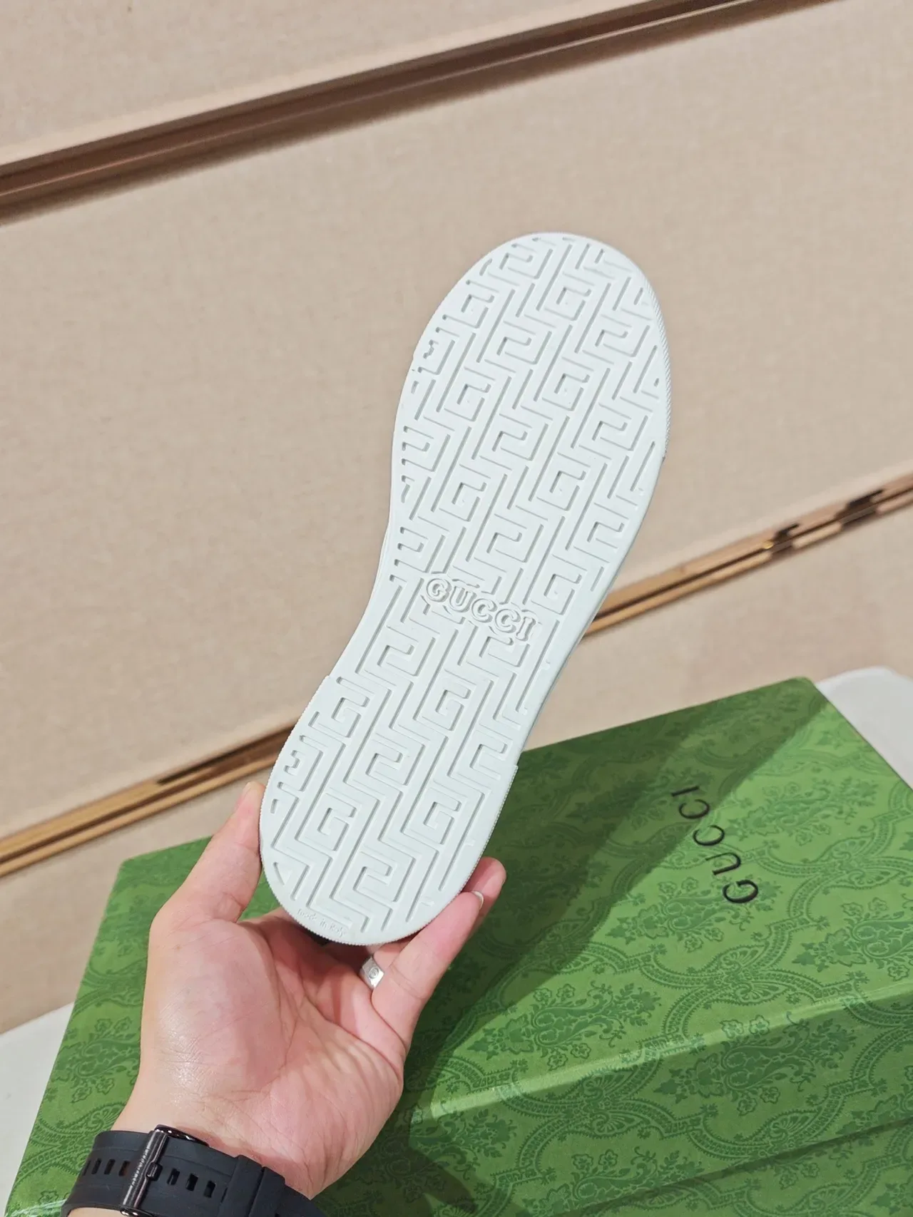 Gucci Tennis 1977 White Croc-Embossed Web Stripe Lifestyle Sneakers 2
