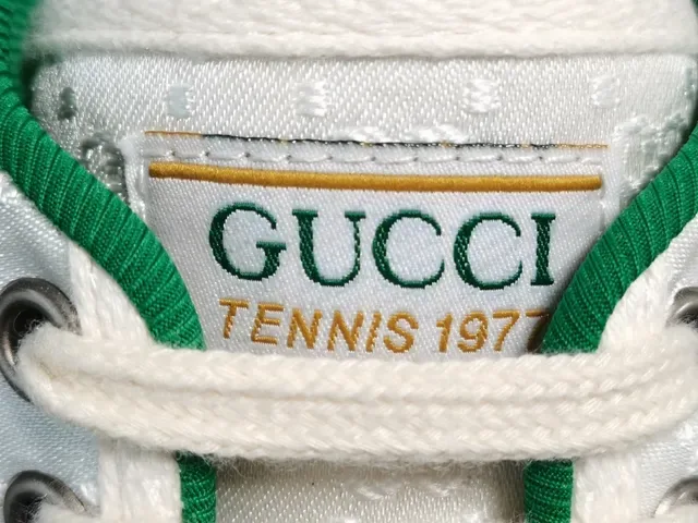 Gucci Tennis 1977 Blanc Vert Rouge Rayures Web Sneakers Lifestyle 6