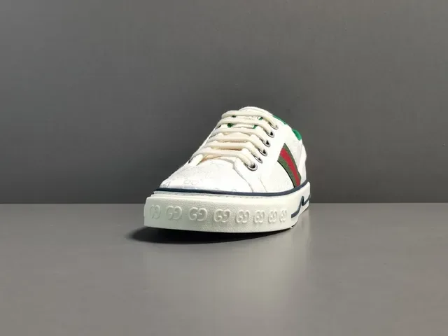 Gucci Tennis 1977 Blanc Vert Rouge Rayures Web Sneakers Lifestyle 11
