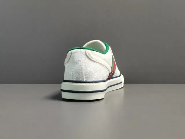 Gucci Tennis 1977 Blanc Vert Rouge Rayures Web Sneakers Lifestyle 14